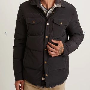 Puffer Overshirt in Jet Black